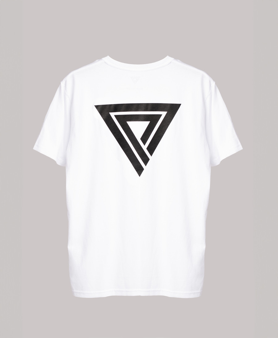 Camiseta Blanca con Triángulo Principality | Marca Oficial