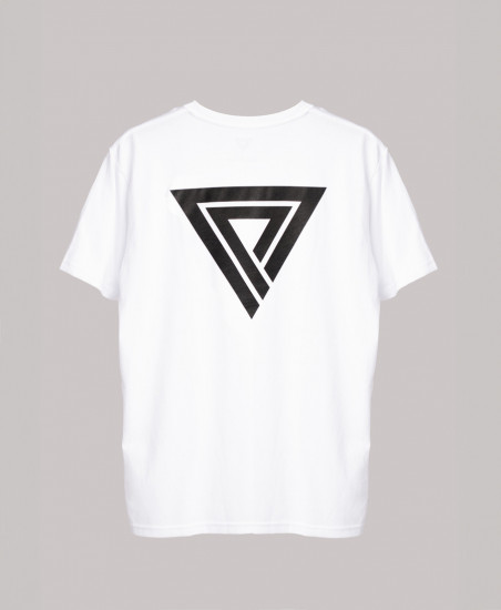 Camiseta Blanca con Triángulo Principality | Marca Oficial