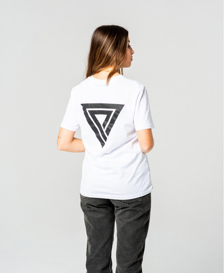 Camiseta Blanca con Triángulo Principality | Marca Oficial